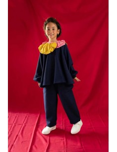 Pocket pants(navy)