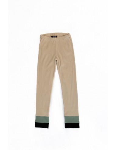 Cut leggings(white beige)