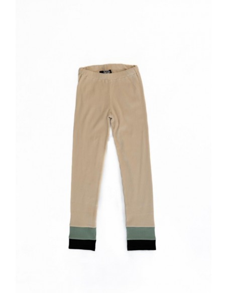 Cut leggings(white beige)