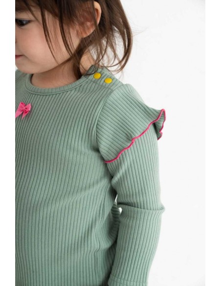 Frill baby body(mos green)