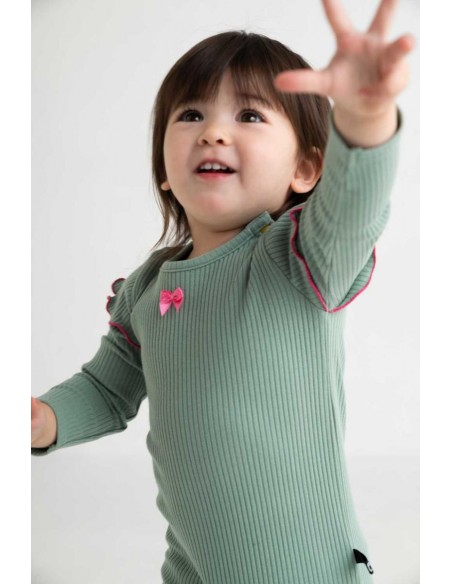 Frill baby body(mos green)