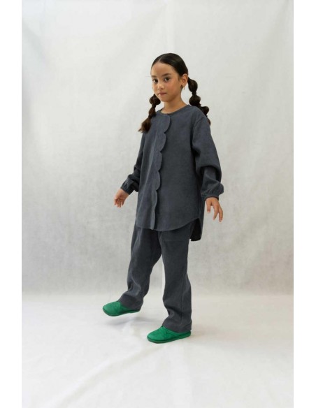 Flower shirt(chacol)