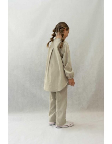 Flower shirt(white grey)