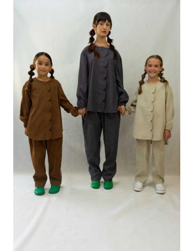 Flower shirt(white grey)