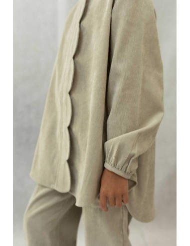 Flower shirt(white grey)