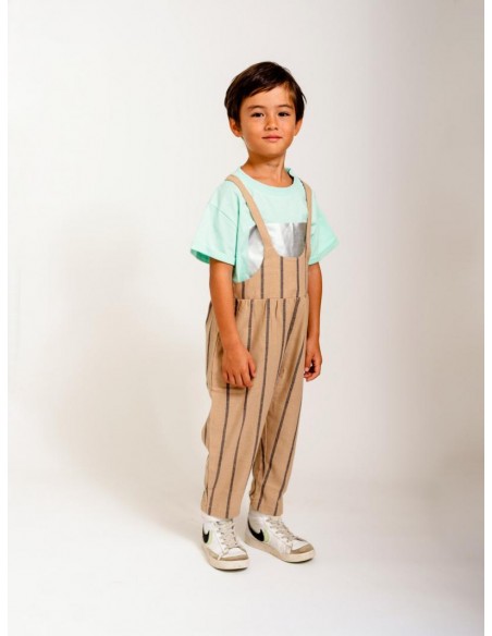 Pierotte salopette23ss(beige x navy)