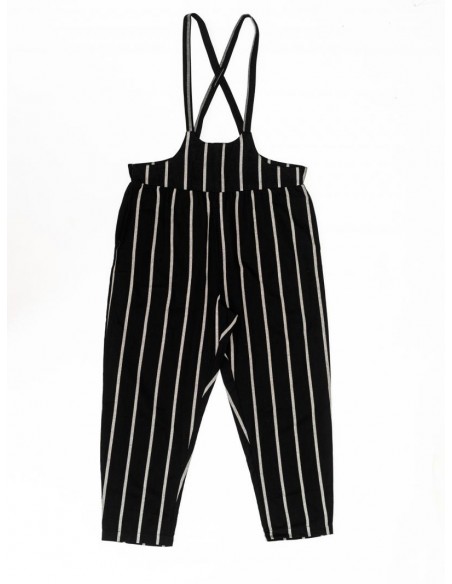 Pierotte salopette23ss(black x white)
