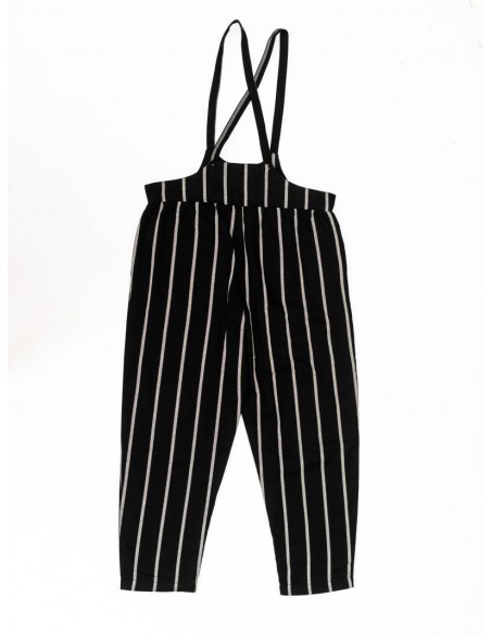 Pierotte salopette23ss(black x white)