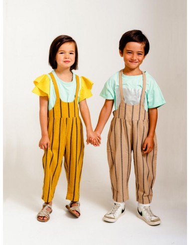 Pierotte salopette23ss(mustard x navy) Pierotte salopette23ss(mustard x navy)