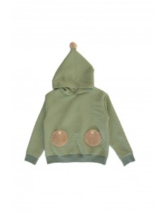 Ponpon hoodie(mos green) 2
