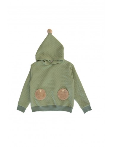 Ponpon hoodie(mos green)