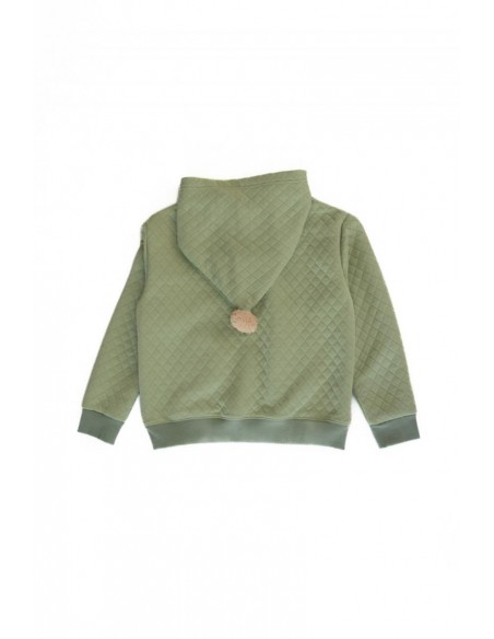 Ponpon hoodie(mos green)