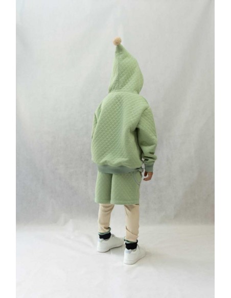 Ponpon hoodie(mos green)
