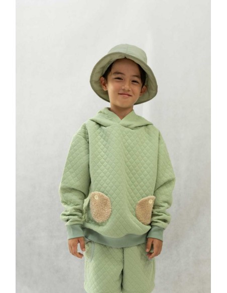 Ponpon hoodie(mos green)