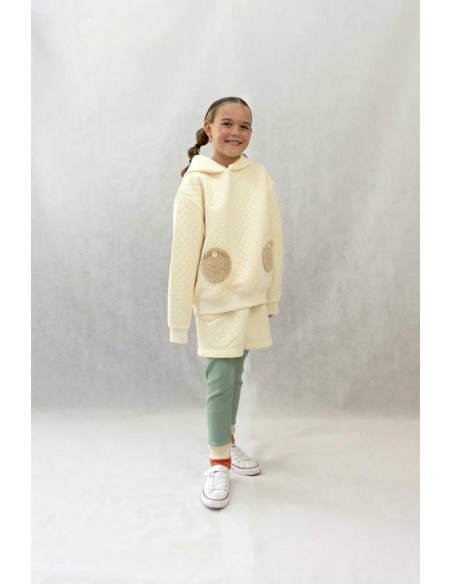 Ponpon hoodie(o.white)