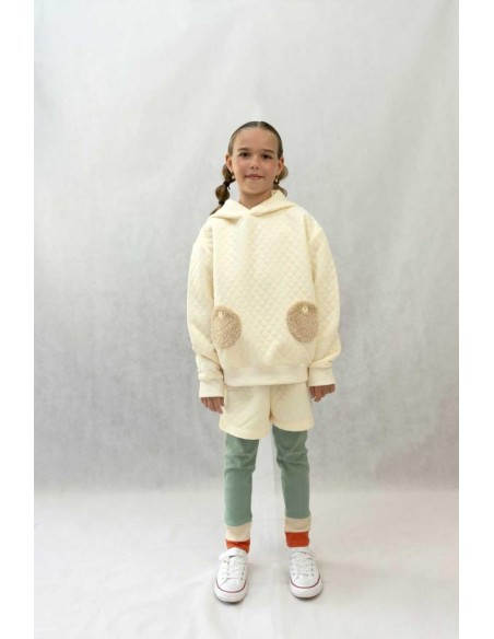 Ponpon hoodie(o.white)