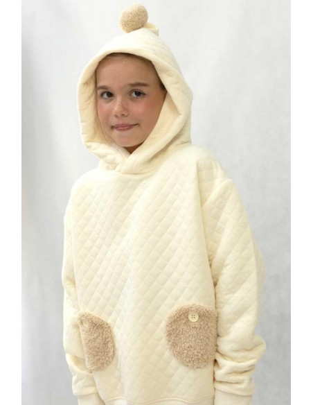 Ponpon hoodie(o.white)