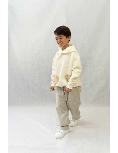 Ponpon hoodie(o.white)