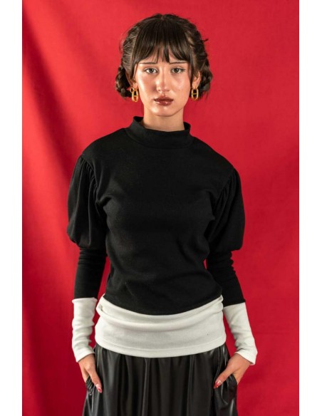 Debby tops(black x o.white)