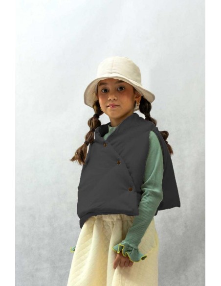 Cape vest(black)