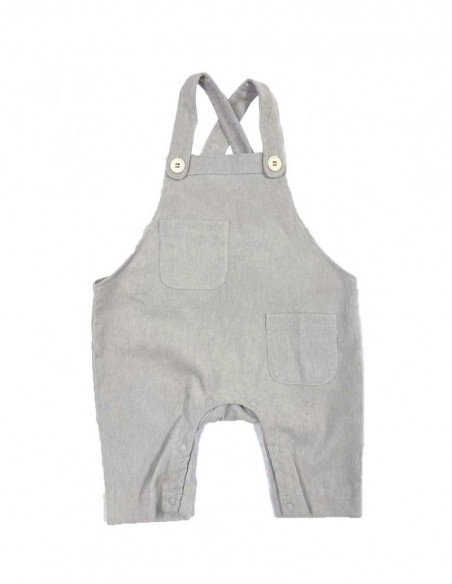 Baby over-all(white grey)