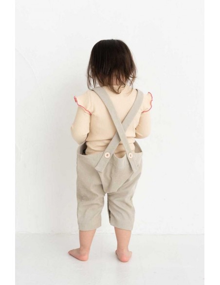 Baby over-all(white grey)