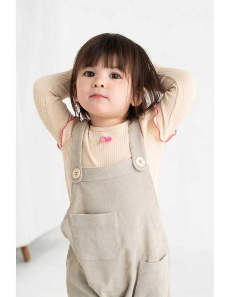 Baby over-all(white grey)