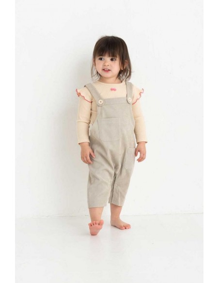 Baby over-all(white grey)