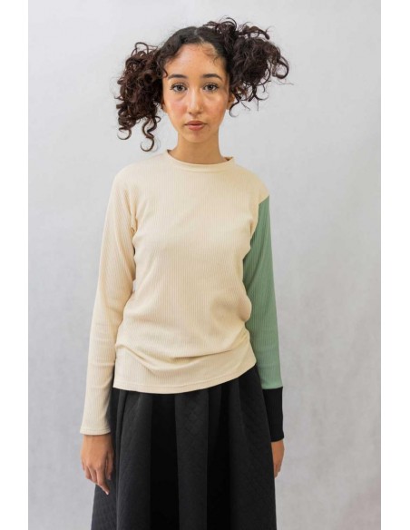 Garcon tops(white beige) F