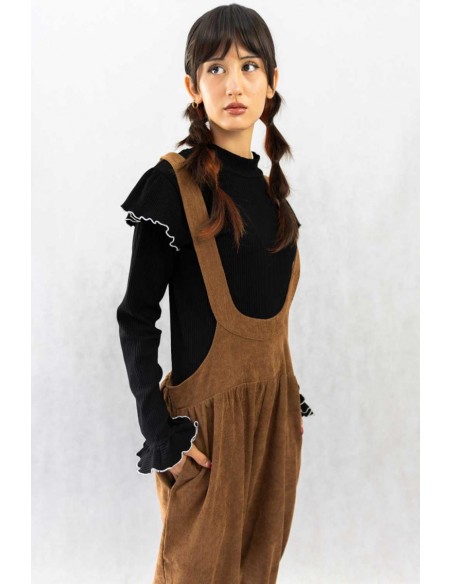 Volume salopette(brown) F