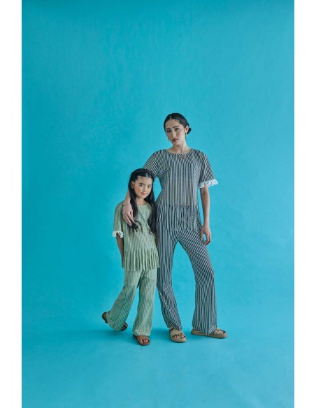 KAYO pants(ivory x mosgreen) F