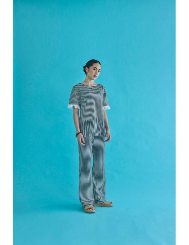 Fringe tops(black x ivory) F