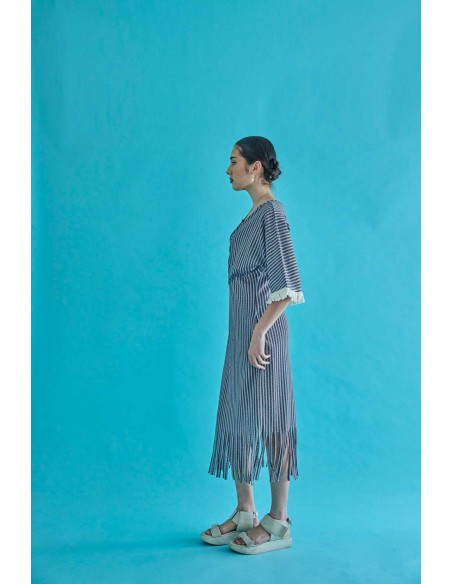 Aran one-piece(brown x mizuiro)