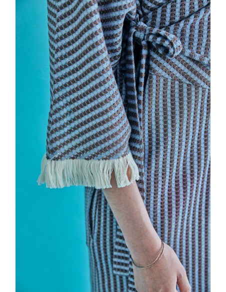 Aran one-piece(brown x mizuiro)