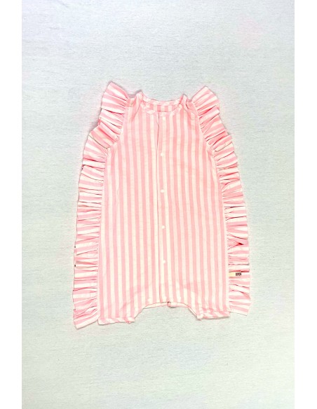 Angel rompas (pink stripe)