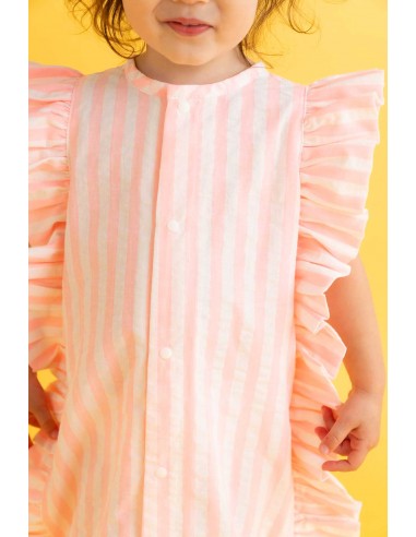 Angel rompas (pink stripe)