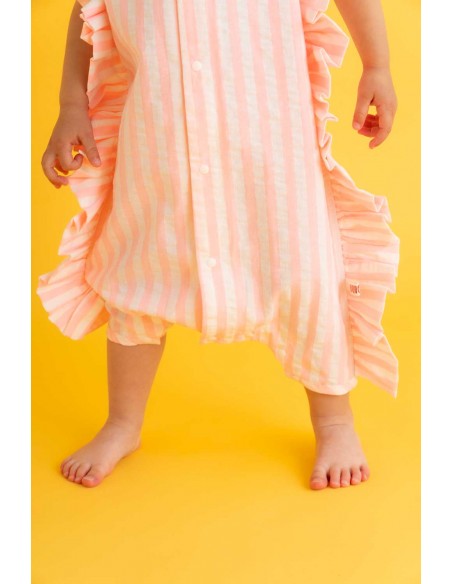 Angel rompas (pink stripe)