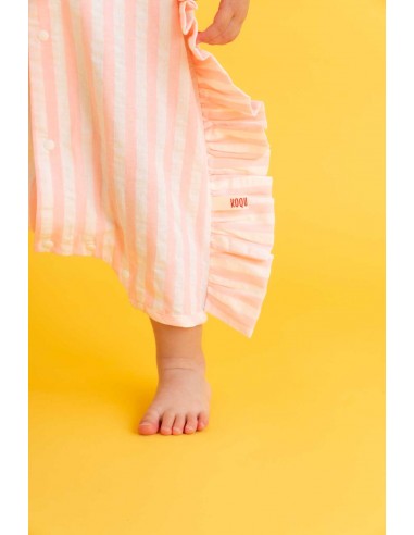 Angel rompas (pink stripe)