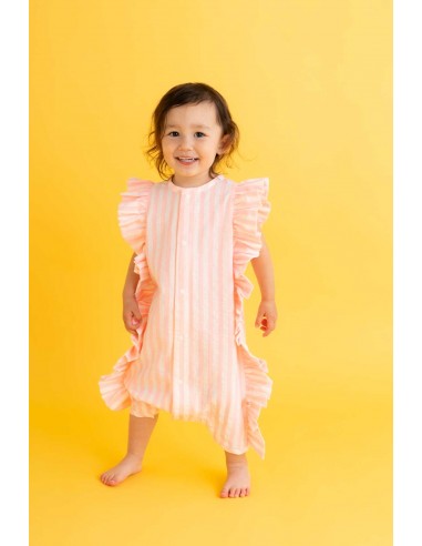 Angel rompas (pink stripe)