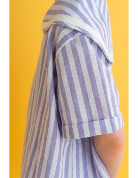 Theo sailer tops (purple stripe)