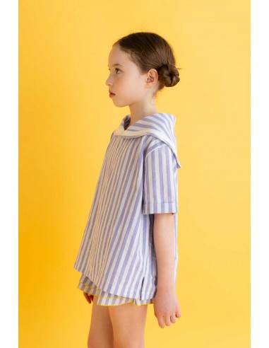 Theo sailer tops (purple stripe)