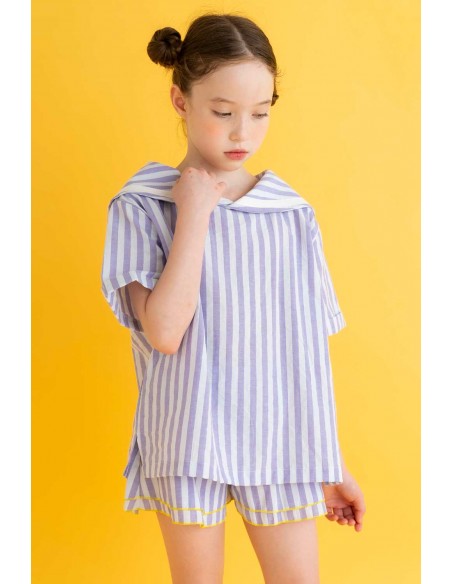 Theo sailer tops (purple stripe)