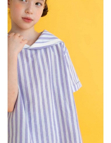 Theo sailer tops (purple stripe)
