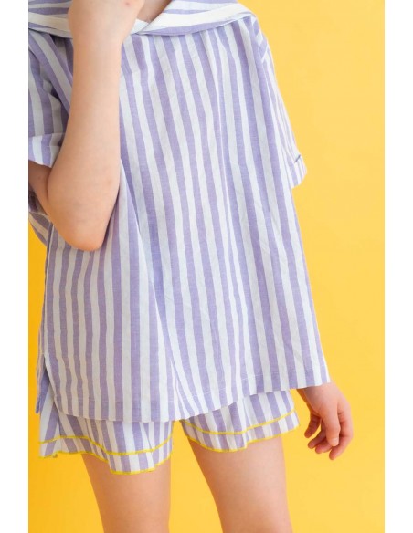 Theo sailer tops (purple stripe)