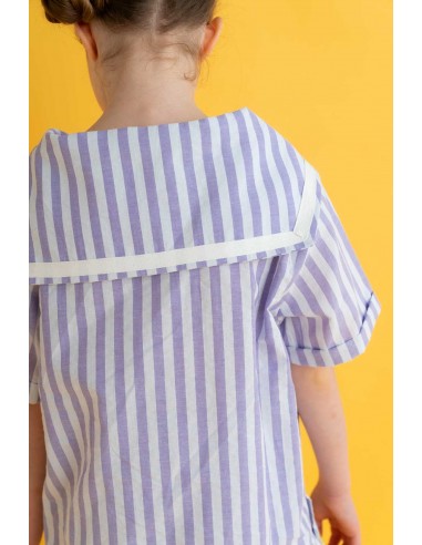 Theo sailer tops (purple stripe)