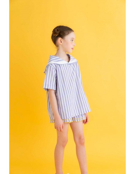 Theo sailer tops (purple stripe)