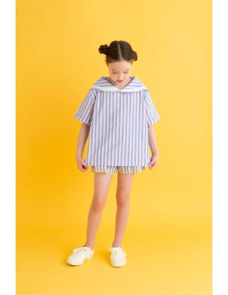 Theo sailer tops (purple stripe)