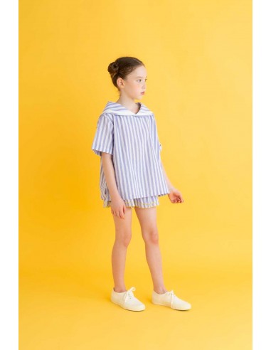 Theo sailer tops (purple stripe)