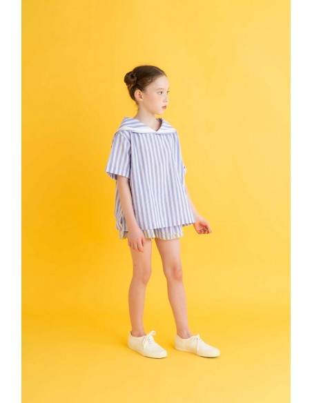 Theo sailer tops (purple stripe)