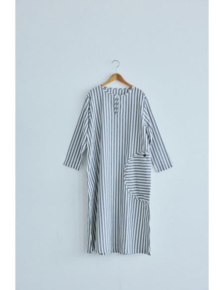 Basque one-piece (black stripe) F